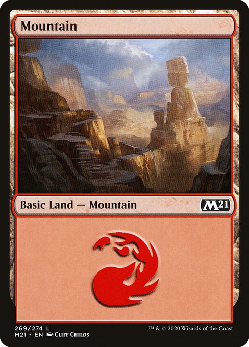 Mountain - Core Set 2021 Common Card