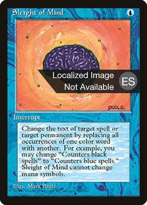 Sleight of Mind - Fourth Edition Foreign Black Border Rare Card