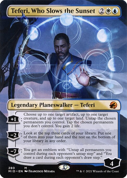 Teferi, Who Slows the Sunset - Innistrad: Midnight Hunt Mythic Card