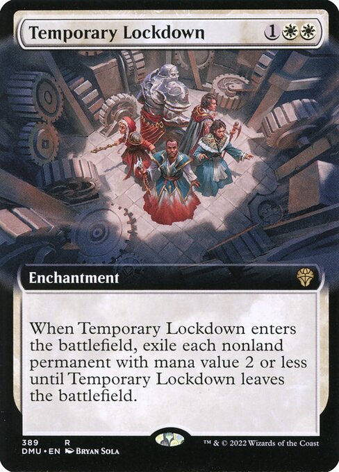 Temporary Lockdown - Dominaria United Rare Card