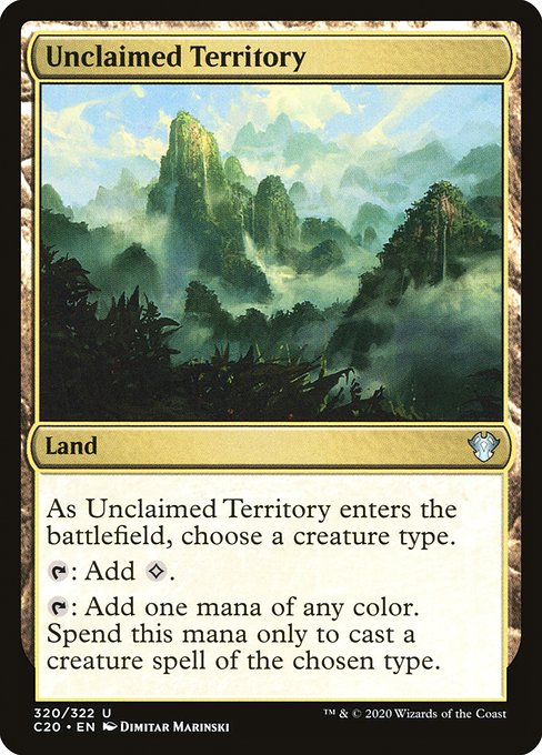Unclaimed Territory - Commander 2020 Uncommon Card
