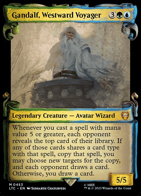 Gandalf, Westward Voyager - Tales of Middle-earth Commander Mythic Card