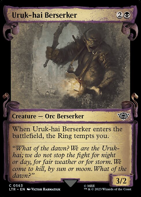 Uruk-hai Berserker - The Lord of the Rings: Tales of Middle-earth Common Card