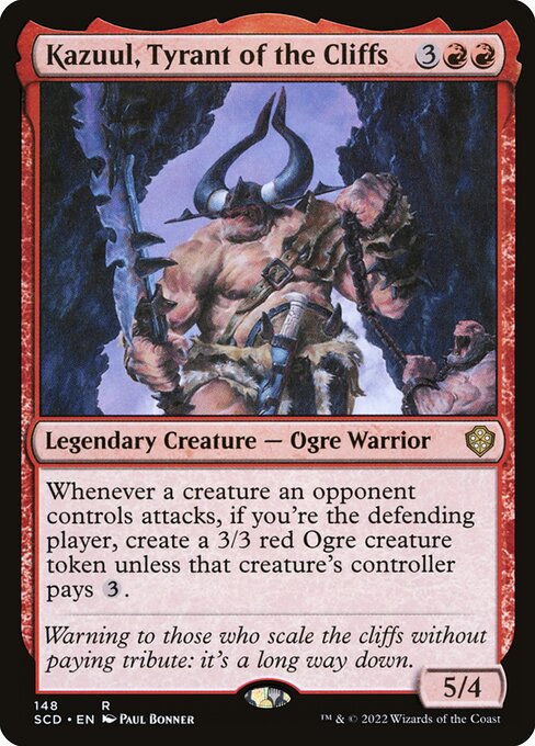 Kazuul, Tyrant of the Cliffs - Starter Commander Decks Rare Card