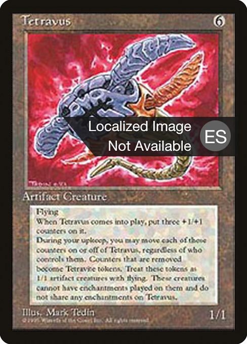 Tetravus - Fourth Edition Foreign Black Border Rare Card