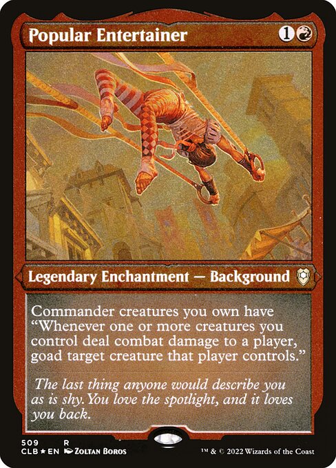 Popular Entertainer - Commander Legends: Battle for Baldur's Gate Rare Card