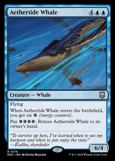 Aethertide Whale - Modern Horizons 3 Commander Rare Card