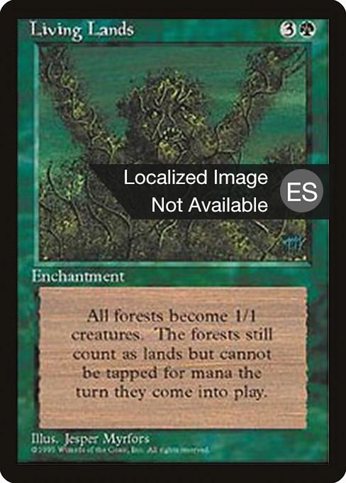 Living Lands - Fourth Edition Foreign Black Border Rare Card