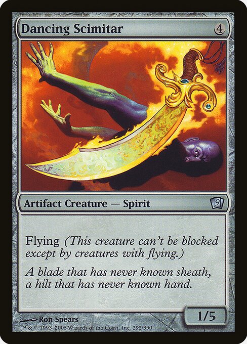 Dancing Scimitar - Ninth Edition Uncommon Card