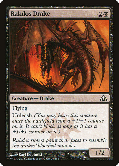 Rakdos Drake - Dragon's Maze Common Card