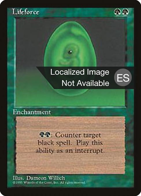 Lifeforce - Fourth Edition Foreign Black Border Uncommon Card