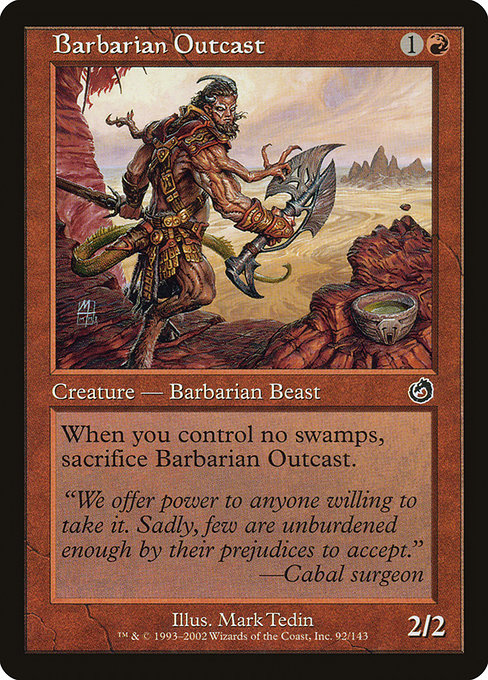 Barbarian Outcast - Torment Common Card