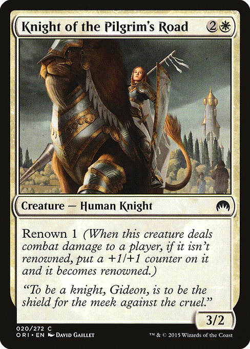 Knight of the Pilgrim's Road - Magic Origins Common Card