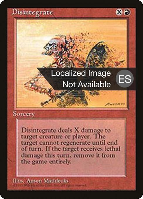 Disintegrate - Fourth Edition Foreign Black Border Common Card