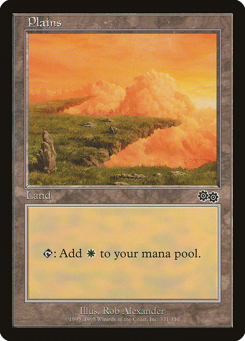 Plains - Urza's Saga Common Card