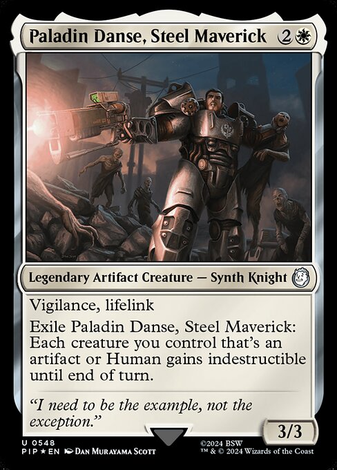 Paladin Danse, Steel Maverick - Fallout Uncommon Card