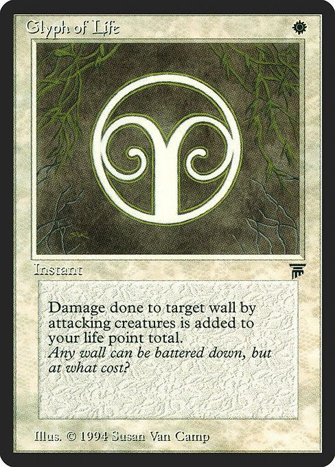 Glyph of Life - Legends Common Card