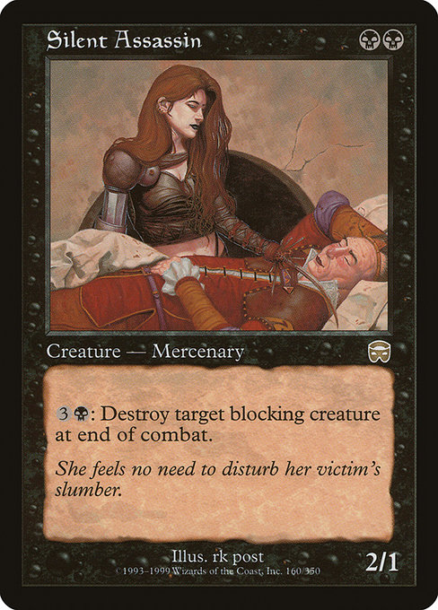 Silent Assassin - Mercadian Masques Rare Card