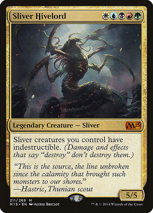Sliver Hivelord - Magic 2015 Mythic Card