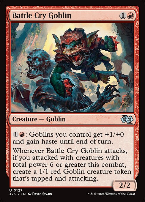 Battle Cry Goblin - Foundations Jumpstart Uncommon Card