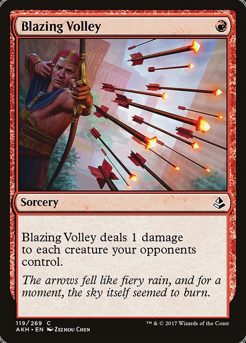 Blazing Volley - Amonkhet Common Card