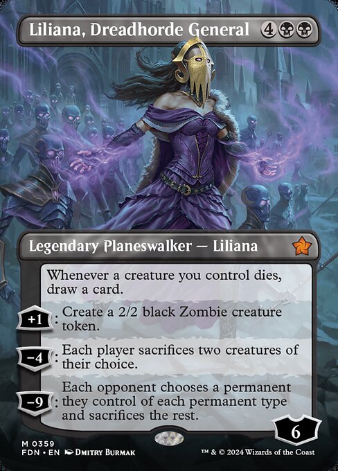 Liliana, Dreadhorde General - Foundations Mythic Card