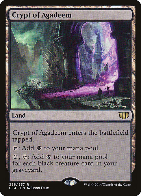 Crypt of Agadeem - Commander 2014 Rare Card