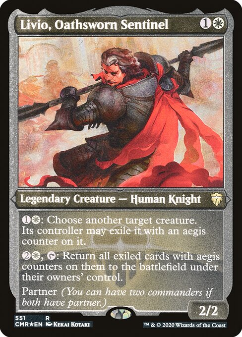Livio, Oathsworn Sentinel - Commander Legends Rare Card