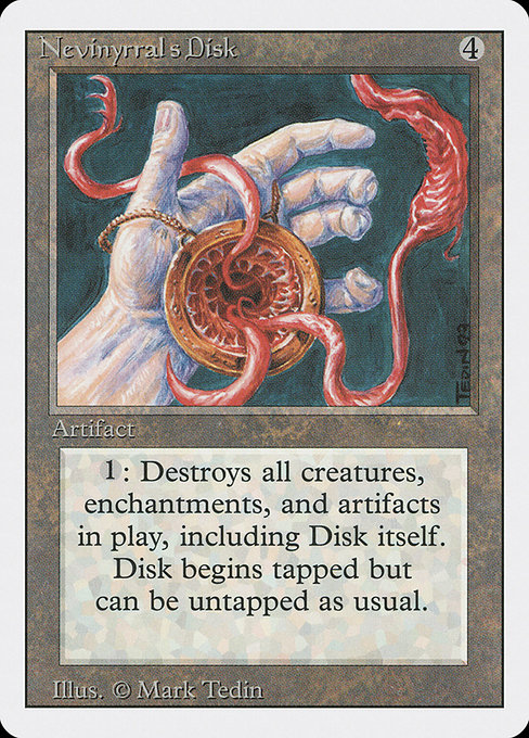 Nevinyrral's Disk - Revised Edition Rare Card