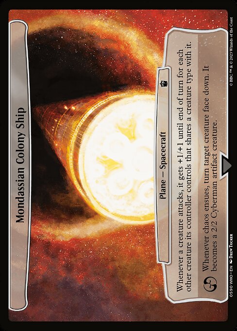 Mondassian Colony Ship - Doctor Who Common Card