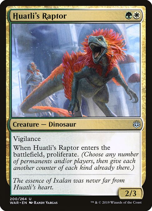 Huatli's Raptor - War of the Spark Uncommon Card