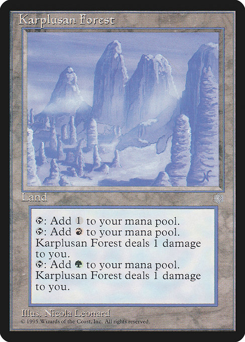 Karplusan Forest - Ice Age Rare Card