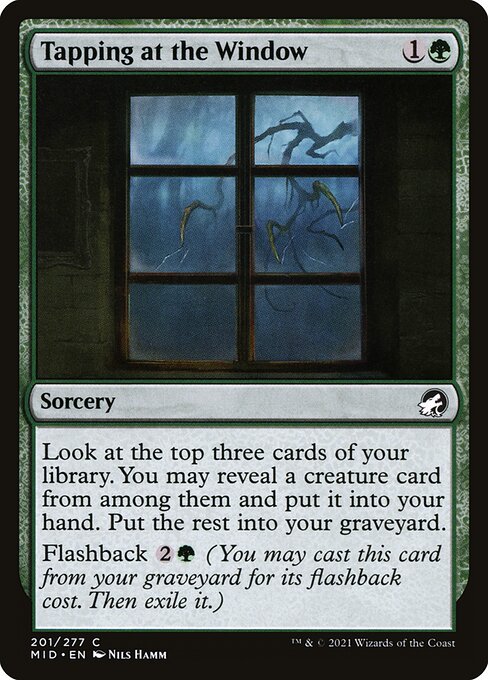 Tapping at the Window - Innistrad: Midnight Hunt Common Card