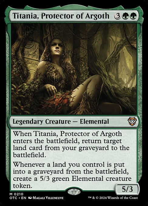 Titania, Protector of Argoth - Outlaws of Thunder Junction Commander Mythic Card