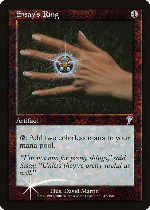 Sisay's Ring - Seventh Edition Uncommon Card