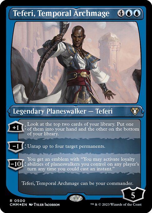 Teferi, Temporal Archmage - Commander Masters Rare Card