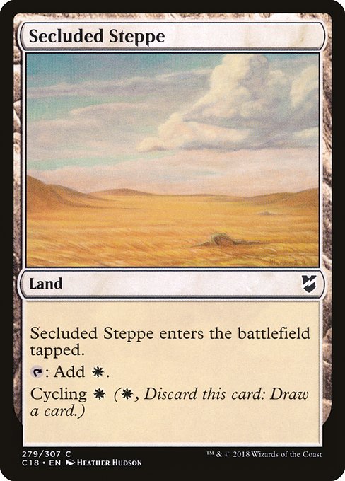 Secluded Steppe - Commander 2018 Common Card