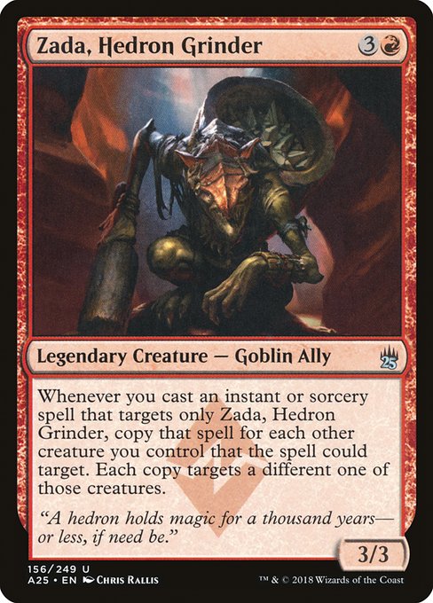 Zada, Hedron Grinder - Masters 25 Uncommon Card