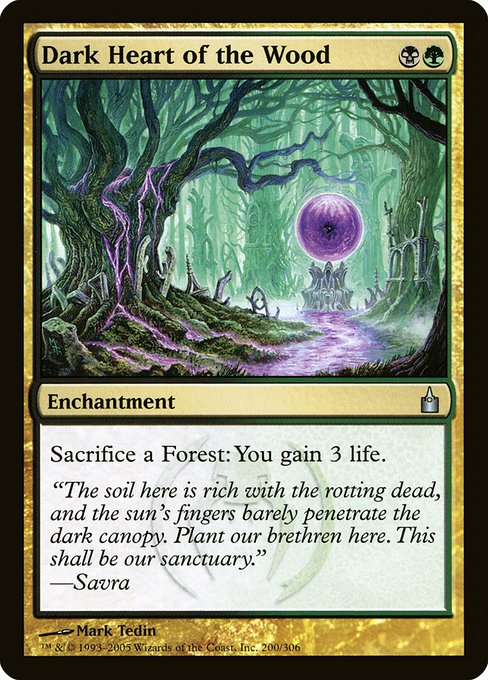 Dark Heart of the Wood - Ravnica: City of Guilds Uncommon Card