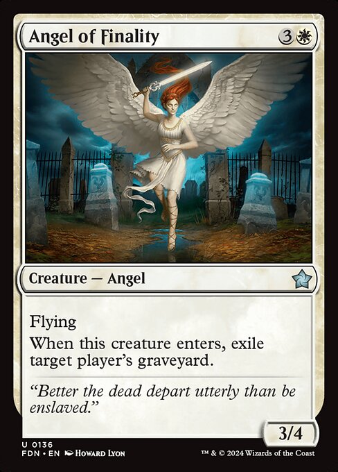 Angel of Finality - Foundations Uncommon Card
