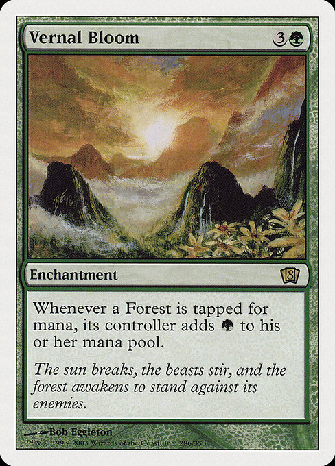 Vernal Bloom - Eighth Edition Rare Card