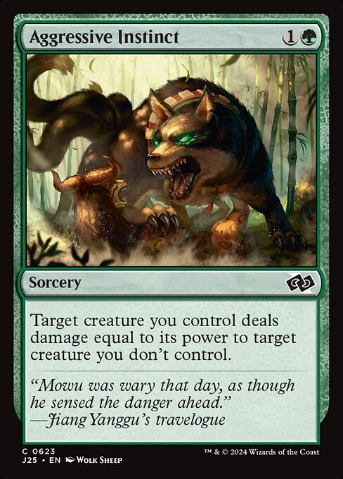 Aggressive Instinct - Foundations Jumpstart Common Card