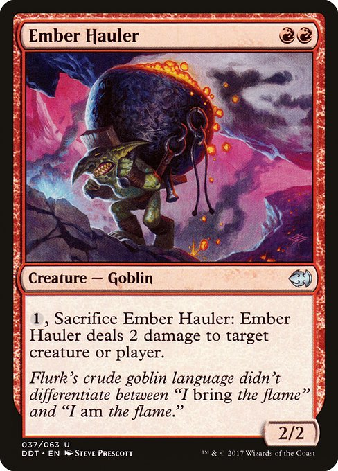 Ember Hauler - Duel Decks: Merfolk vs. Goblins Uncommon Card