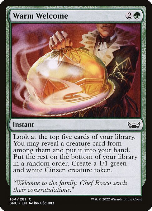 Warm Welcome - Streets of New Capenna Common Card