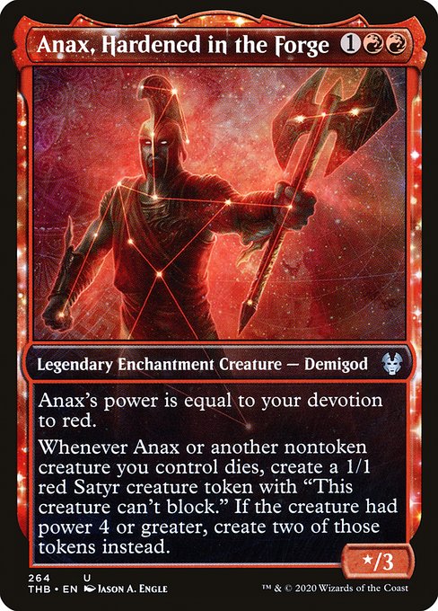 Anax, Hardened in the Forge - Theros Beyond Death Uncommon Card