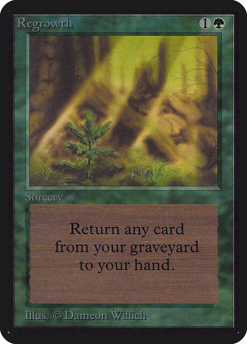 Regrowth - Limited Edition Alpha Uncommon Card