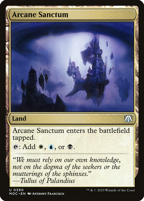 Arcane Sanctum - March of the Machine Commander Uncommon Card