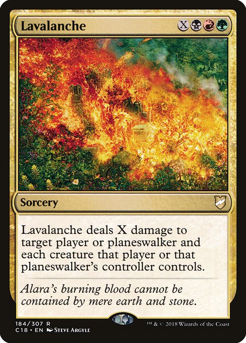 Lavalanche - Commander 2018 Rare Card