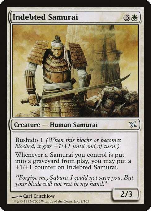 Indebted Samurai - Betrayers of Kamigawa Uncommon Card