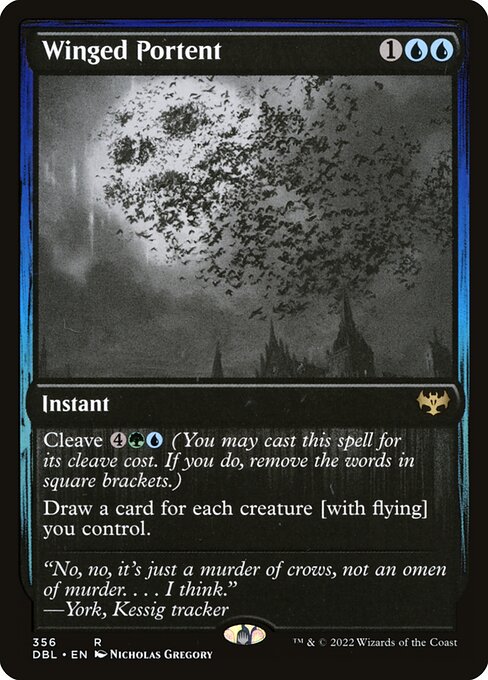 Winged Portent - Innistrad: Double Feature Rare Card